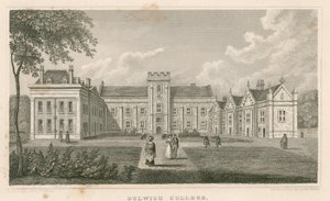 Dulwich College, London av Nathaniel Whittock