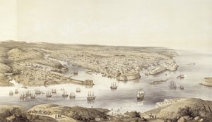 Sebastopol i all sin ära, 1848, graverad av Day und Son, publicerad 1857