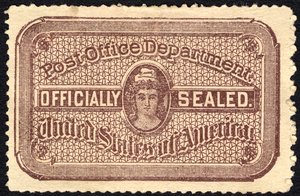 Postkontorets sigill, 1889.