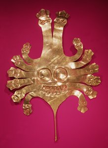 Head of Medusa, från Peru (guld)