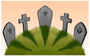 Cemetery, 2023 (digital) av Neale Osborne
