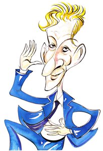 Danny Kaye - färgkarikatyr av Neale Osborne
