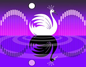 Swan Lake IV, 2019 (digitalt) av Neale Osborne