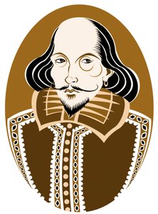 William Shakespeare, engelsk poet och dramatiker döpt 26 april 1564 - 23 april 1616 av Neale Osborne