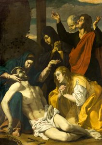Lamentation over the Dead Christ, c.1630-50 (olja på duk) av Neapolitan School