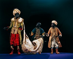 Magi, från Christmas Creche och träd (terrakotta och tyg) av Neapolitan School