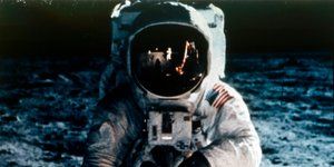 Buzz Aldrin på månen, Apollo II-uppdrag, juli 1969.