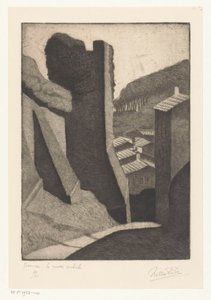 Antik vägg i Florens Firenze - Le Mura antiche (titel på objekt) av Nella Pucci