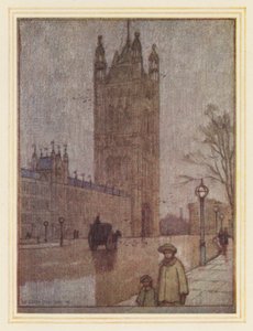 Victoria Tower, House of Lords (färglitografi)