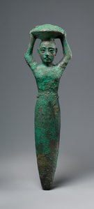 Grundfigur av kung Shulgi av Ur, bärande en korg, ca. 2094–2047 f.Kr. (koppar)