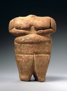 Neolitisk figur, Grekland, c.4500-4000 f.Kr. (kalksten)