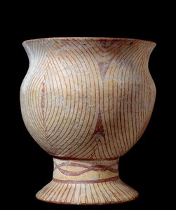 Neolitisk era: keramisk vas. Från Thailand. 4630 f.Kr. Sön 0,23x0,2 m Paris, Musee Guimet, Musee national des Arts Asians