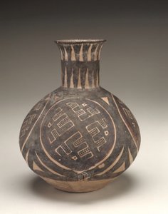 Urn, Gansu-provinsen, ca 2000 f.Kr. (keramik)