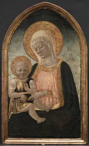 Jungfru och barn, ca. 1460. av Neri de Bicci
