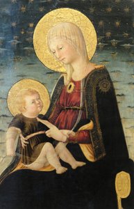 Jungfru Maria med barnet, Detalj (målning)