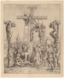 Nedstigningen från korset av Netherlandish 16th Century after Andrea Mantegna