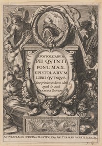 Titelblad för Apostolicarvm PII Qvinti Pont. Max... av Netherlandish 17th Century after Sir Peter Paul Rubens