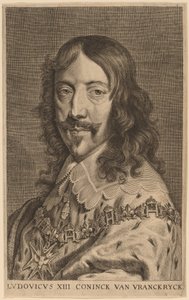 Ludvig XIII av Netherlandish 17th or 18th Century