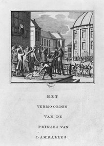 Stympning av Marie Therese Louise de Savoie-Carignan, prinsessan av Lamballe den 3 september 1792