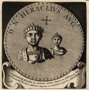 Porträtt av den bysantinske kejsaren Konstantin II och Fausta. av Netherlandish School