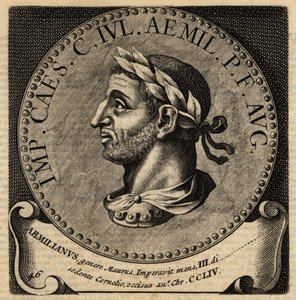 Porträtt av den romerske kejsaren Aemilian. av Netherlandish School