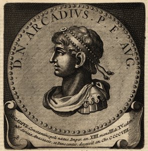Porträtt av den romerske kejsaren Arcadius. av Netherlandish School