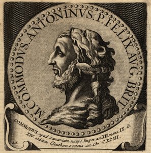 Porträtt av den romerske kejsaren Commodus. av Netherlandish School