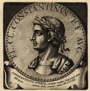 Porträtt av den romerske kejsaren Konstantin II. av Netherlandish School