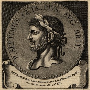 Porträtt av den romerske kejsaren Geta. av Netherlandish School
