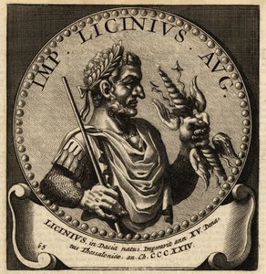 Porträtt av den romerske kejsaren Licinius. av Netherlandish School