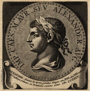 Porträtt av den romerske kejsaren Severus Alexander. av Netherlandish School