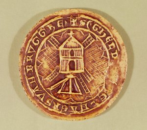 Sigill för Bruges Guild of Millers, 1407 av Netherlandish School