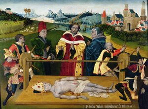 S:t Erasmuss martyrskap av Netherlandish School