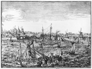 Utsikt över Rotterdam av Netherlandish School