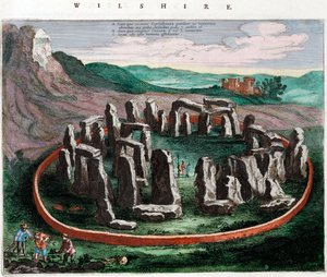 Utsikt över Stonehenge av Netherlandish School