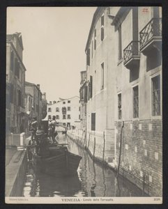 Utsikt över Canale delle Torreselle i Venedig Venedig - Canale delle Torreselle (titel på objekt)