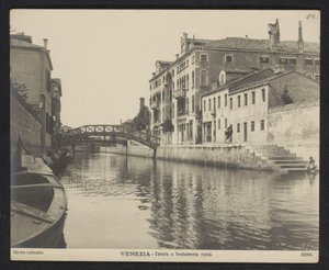 Utsikt över Fondamenta Rossa i Venedig Venedig - Canale e fondamenta rossa (titel på objekt)