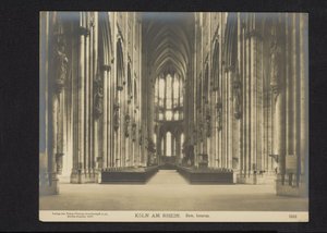 Interiör av Kölnerdomen Köln am Rhein. Dom, Inneres (titel på objekt)