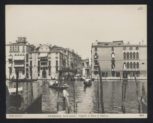 Gå till kyrkan Santa Maria del Giglio i Venedig Venedig - Canal Grande - S. Maria di Zobenico färja (titel på objektet) av Neue Photographische Gesellschaft