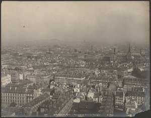 Panorama över Paris - Vy tagen från norr över Pantheon