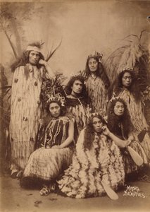 Maori kvinnor från Nya Zeeland (s/v foto)