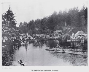 New Plymouth, Nya Zeeland: The Lake in the Recreation Grounds (s/v foto) av New Zealand Photographer