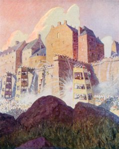 Slaget vid Stirling Castle av Newell Convers (after) Wyeth