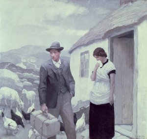 En son till hans far (olja på duk) av Newell Convers Wyeth