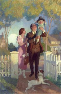 Kommer hem (olja) av Newell Convers Wyeth