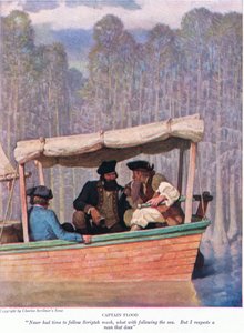 Kapten Flood: Har aldrig haft tid att följa Scripteh, vad med att följa havet. Men jag respekterar en man vad gör, 1928 av Newell Convers Wyeth