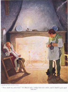 Markera mig nu som min värd Sir Donald sa, följ men mina order och jag skall vara din gode Herre någonsin, 1916 av Newell Convers Wyeth