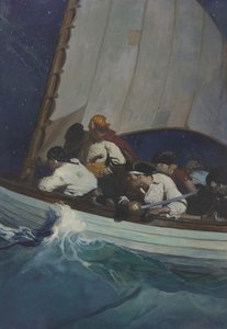 "Åh, Morgans män är ute efter dig; och Svartskägg - sörja!..." av Newell Convers Wyeth