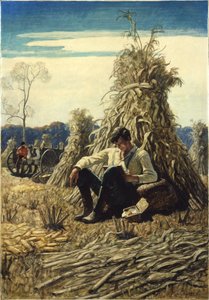 Peculiarsome Abe, 1940 (olja på renässanspanel) av Newell Convers Wyeth