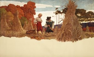 Den puritanska majshuggaren, 1941 av Newell Convers Wyeth